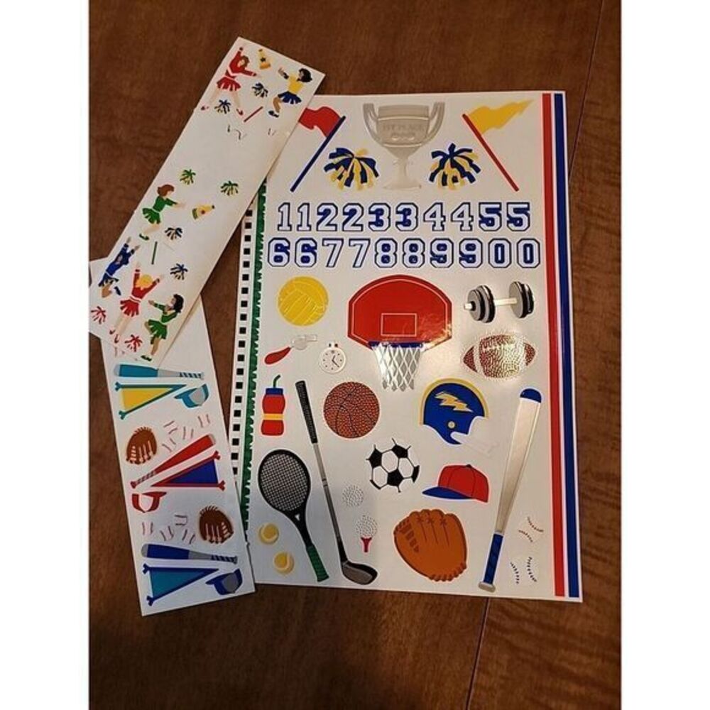 Mrs. Grossman's‎ All Star Sports Scrapbook Buzz Stickers 2001  6"x9" Vintage